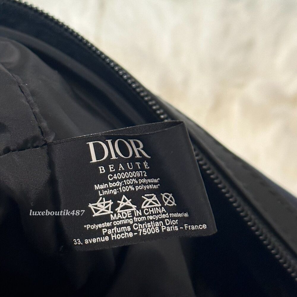 DIOR navy blue toiletry pouch bag travel case NIB - Picture 7 of 8